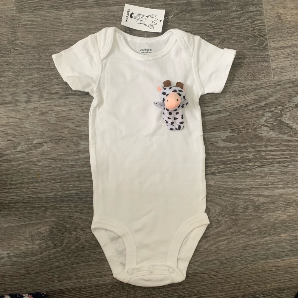 6mo+ onesie with cow